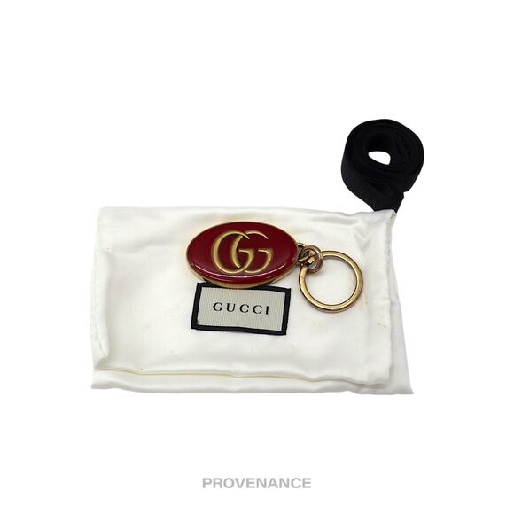 🔴 Gucci GG Marmont Keychain - Aged Gold Red - Picture 8 of 8